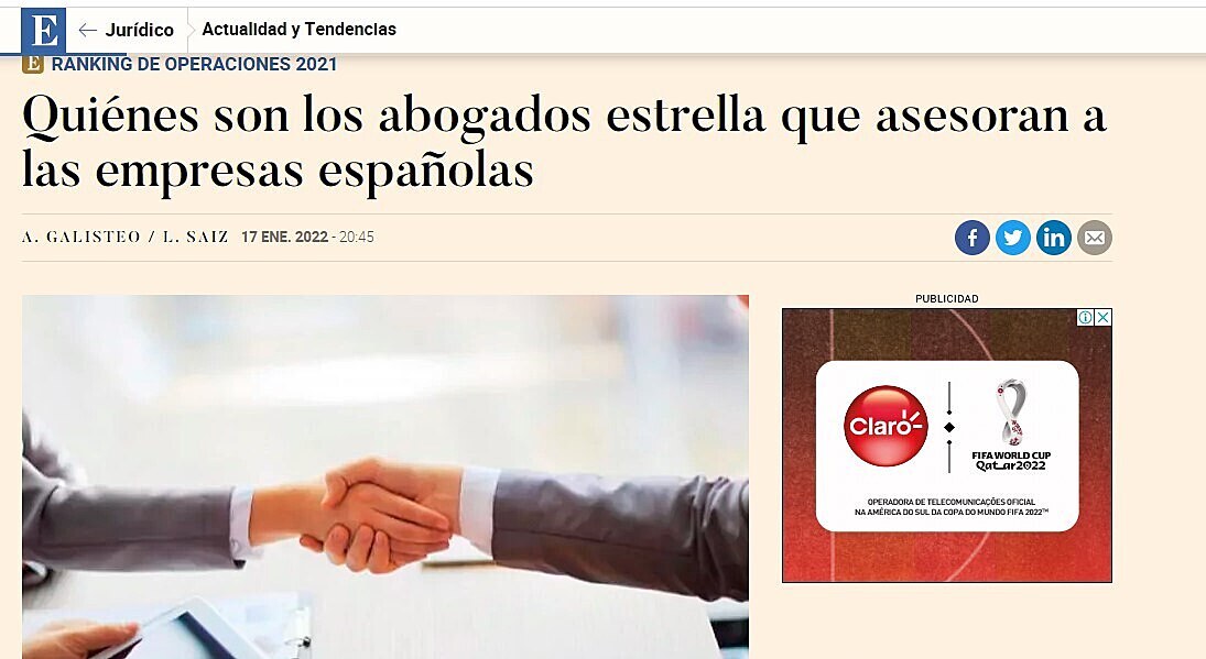 Quines son los abogados estrella que asesoran a las empresas espaolas